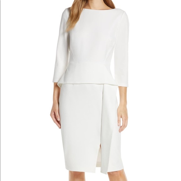 Vince Camuto Dresses & Skirts - Vince Camuto Angled Ruffled Sheath Dress
